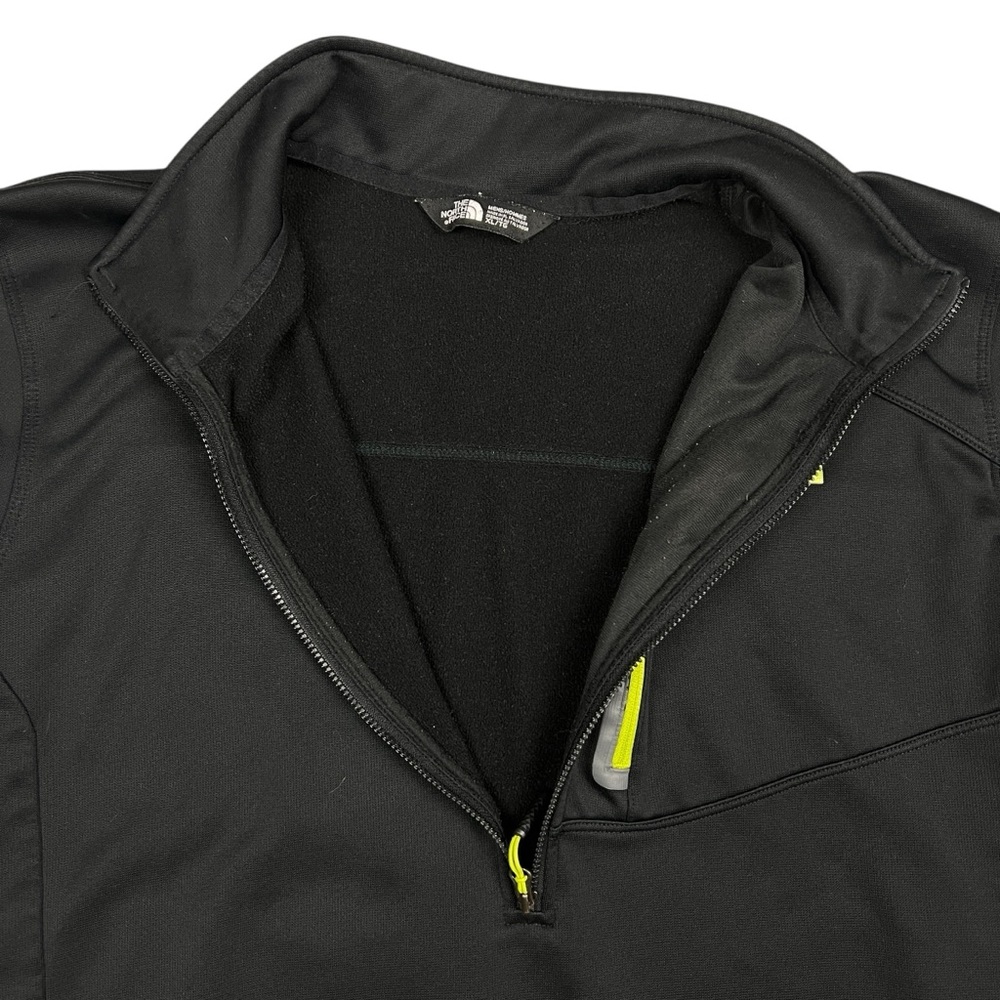 The North Face Sweatshirt Men’s XL 1/2 Half Zip Pullover Black Yellow Gray‎ - Picture 4 of 13